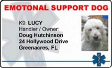 Emotional Support Dog ID Badges