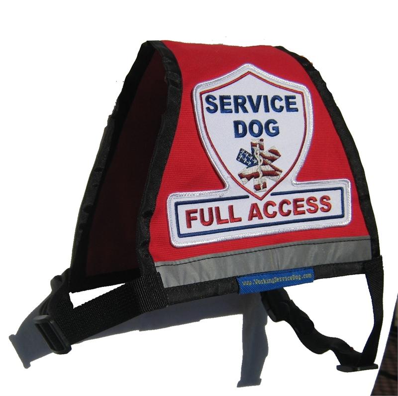 Premium Ready to wear Reflective Service Dog Vest with Zipper Pocket.