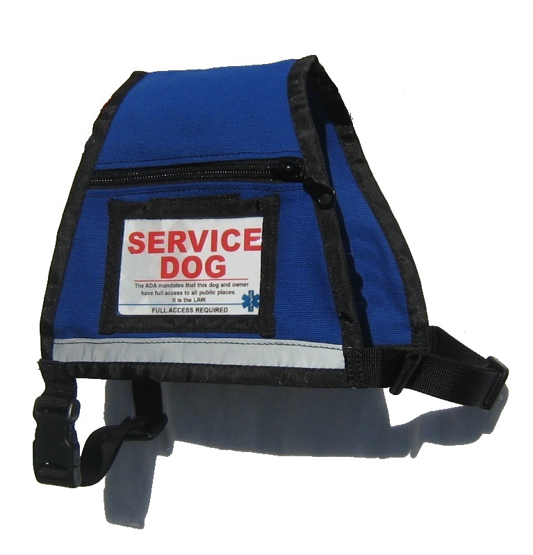 Premium Ready to wear Reflective Service Dog Vest with Zipper Pocket.