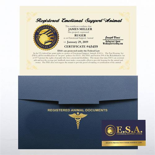 Customized with You and Your Pets Information and Certificate Date Free Duplicate Copy of Your ESA Certificate WORKINGSERVICEDOG.COM Official Emotional Support Animal ESA Certificate 