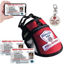  SERVICE DOG STAR OF LIFE VEST DELUXE